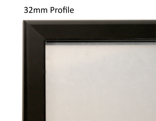 A2 Black Steel Back Magnetic Snap Frame