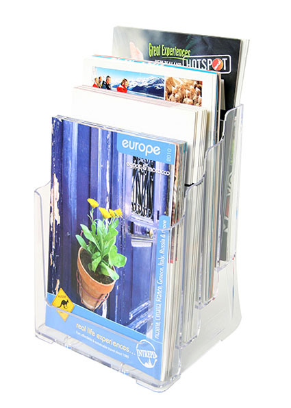 A4 Counter Four Tier Brochure Holder